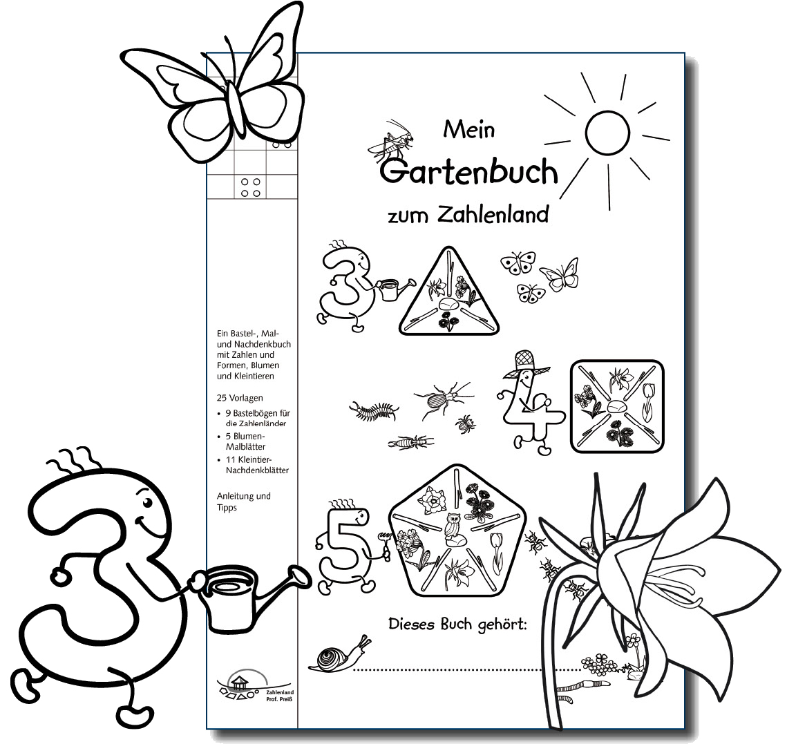 PDF: Mal- und Bastelbuch Mein Gartenbuch zum Zahlenland