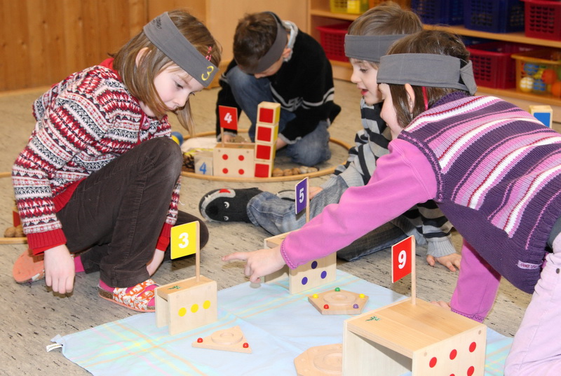 Zahlenland Zahlenhaus Tisch des Hauses