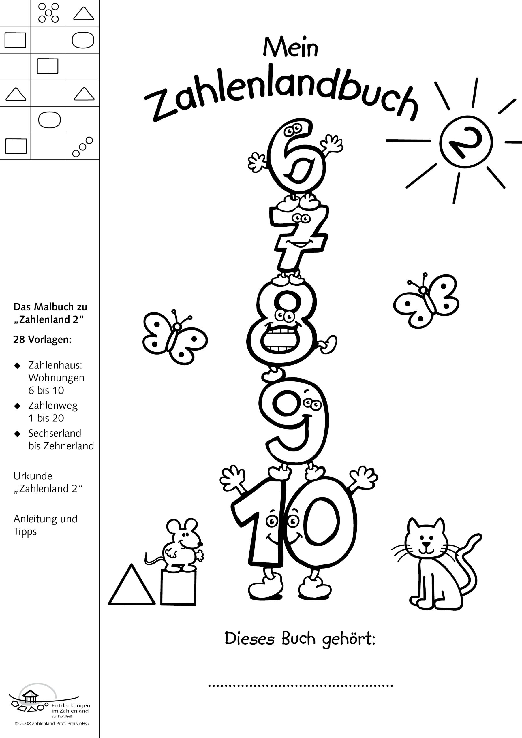 Mein Zahlenlandbuch 2