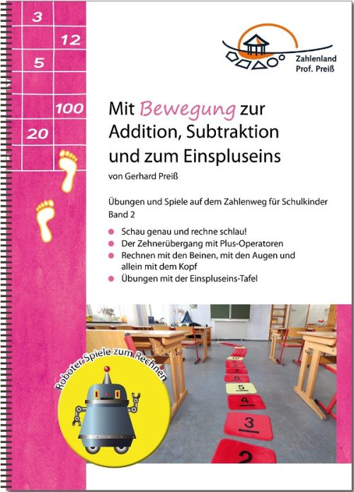Mit Bewegung zur Addition, Subtraktion und zum Einspluseins