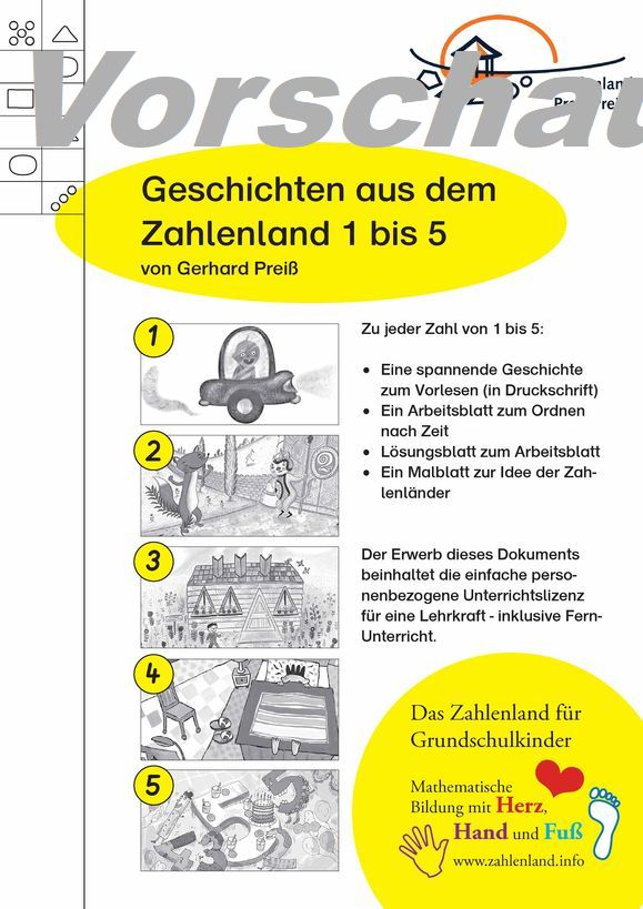 Schülerblätter Geschichten aus dem Zahlenland