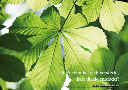 Die Sieben hat sich versteckt.