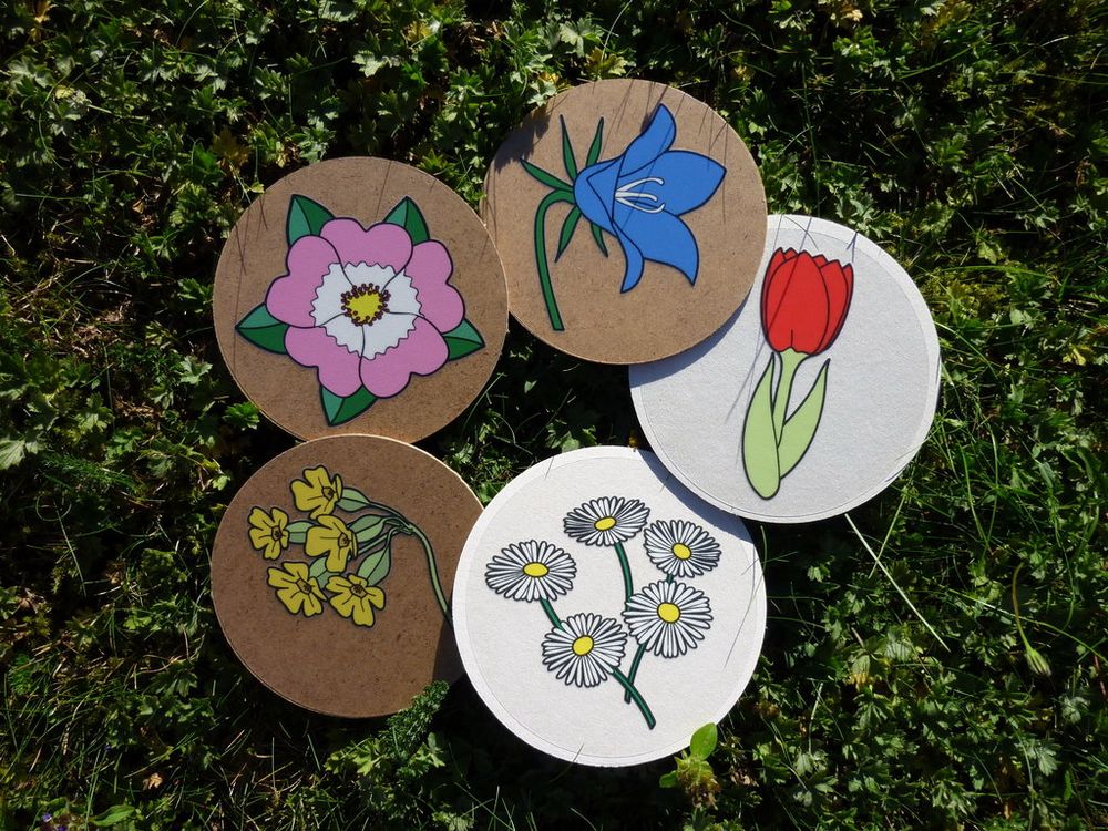 Aufkleberbogen Blumen – Bild 2