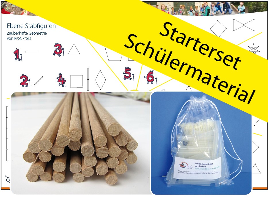 Starterset Schülermaterial zur Zauberhaften Geometrie (50 cm, 8 mm)