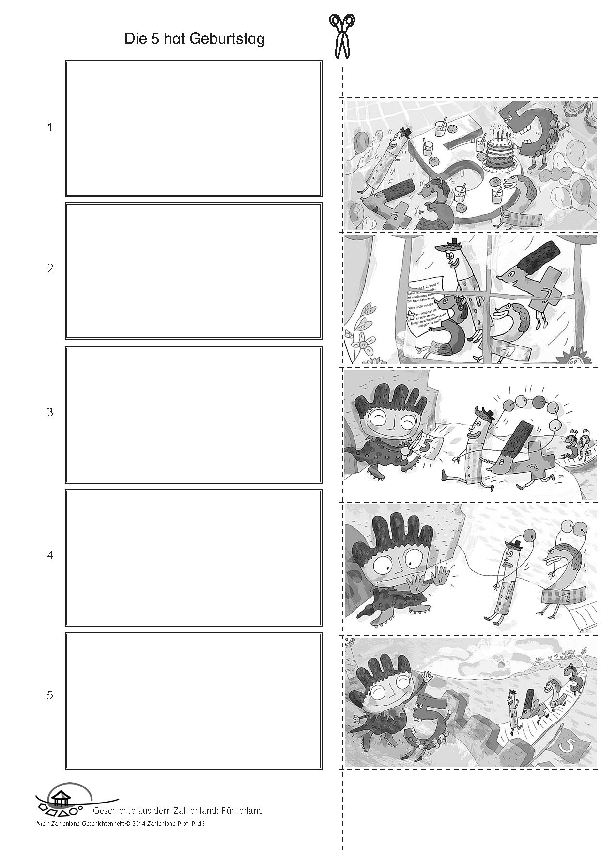 PDF: 10 Schülerblätter zu den Geschichten aus dem Zahlenland – Bild 3